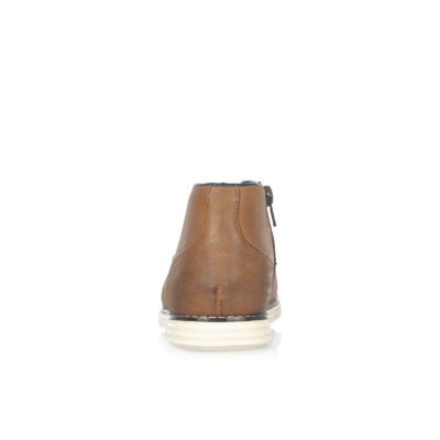Boys brown wedge boots